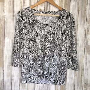 New York & Co. Snake Print Blouse